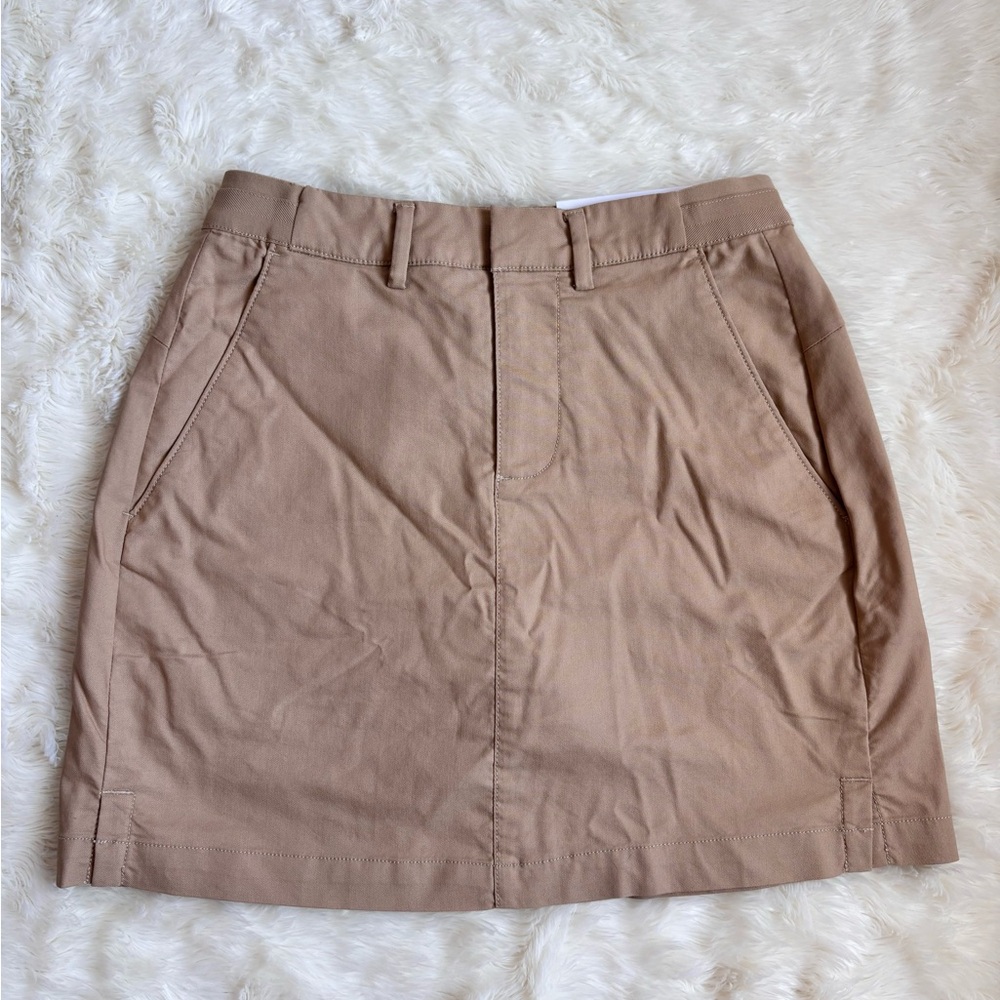 NWT Walter Hagen Clubhouse Khaki 16" Traditional  A-Line Skort Womens 2 Golf